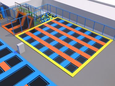 Innendørs Trampolin Kids Trampoline Court